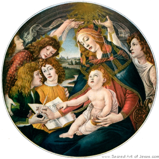 The Madonna of the Magnificat, Sandro Botticelli O5HQ197.jpg